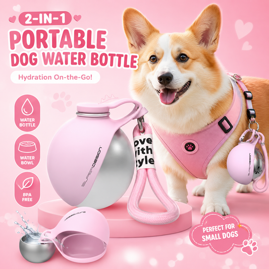Triskova™ GoBottle™ | 2-in-1 Dog Water Bottle