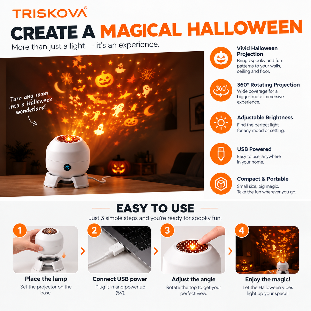 TRISKOVA™ Halloween Wonder Light