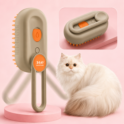 Triskova™ SteamGroom Pro 3-in-1 Pet Brush