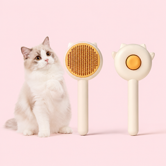 Pet Hair Removal Brush Self Cleaning Slicker Brush for Dogs & Cats